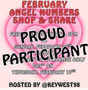 February standing Angel Shop & Share